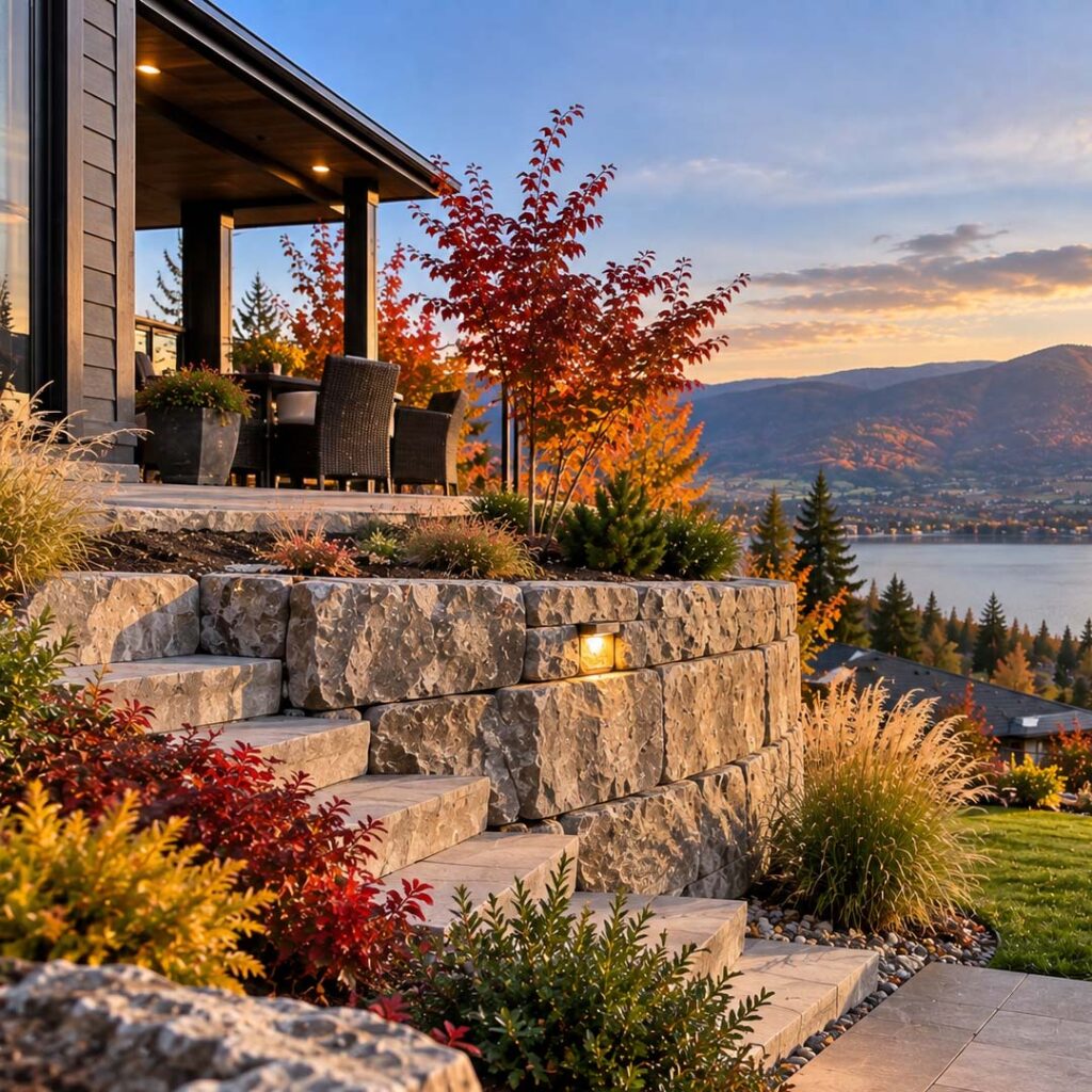 fall retaining wall projects